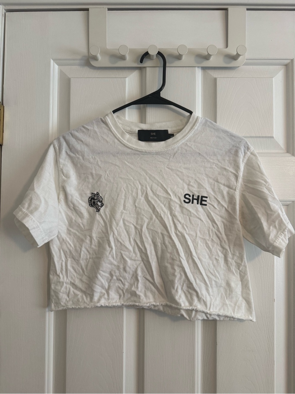 Darc Sport White Crewneck Tee with Black Label